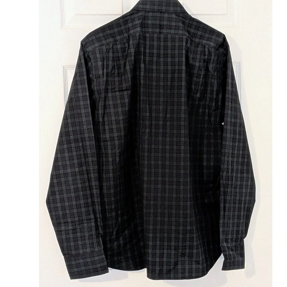 J.Crew Mens Slim Fit‎ Black Watch Plaid Button Down Shirt  Large NWOT $98